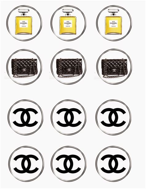 etiquetas logo de chanel para imprimir|Kit de Chanel para Imprimir Gratis. .